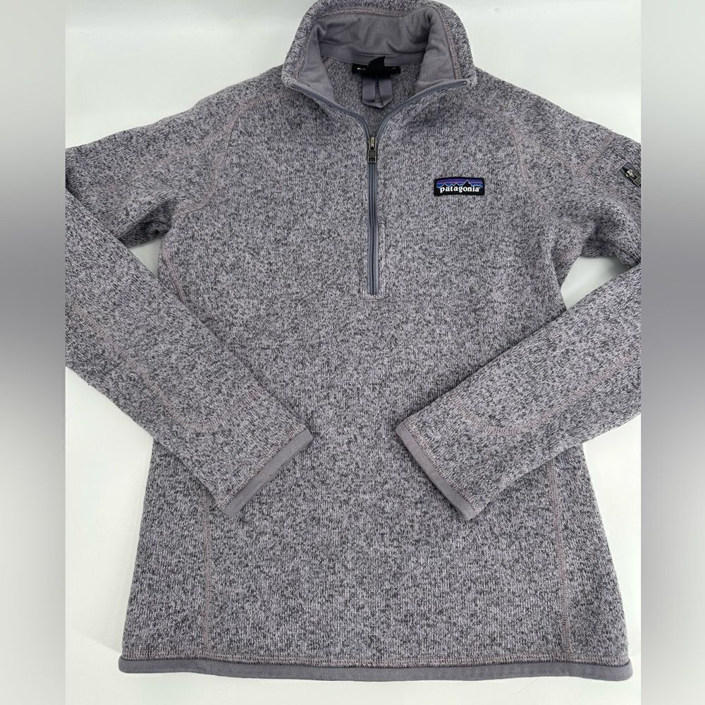 Patagonia Womens Better Sweater XS Purple Fleece Quarter Zip Pullover Outdoor
